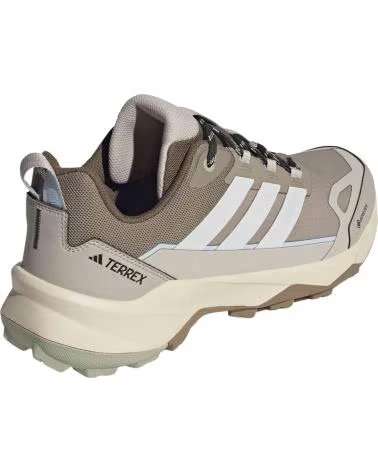 ADIDAS ZAPATOS DE MONTANA ZAPATILLAS TERREX SKYCHASER AX5 GORE-TEX MARRON BEIGE EN GRIS PARA HOMBRE BLANCO