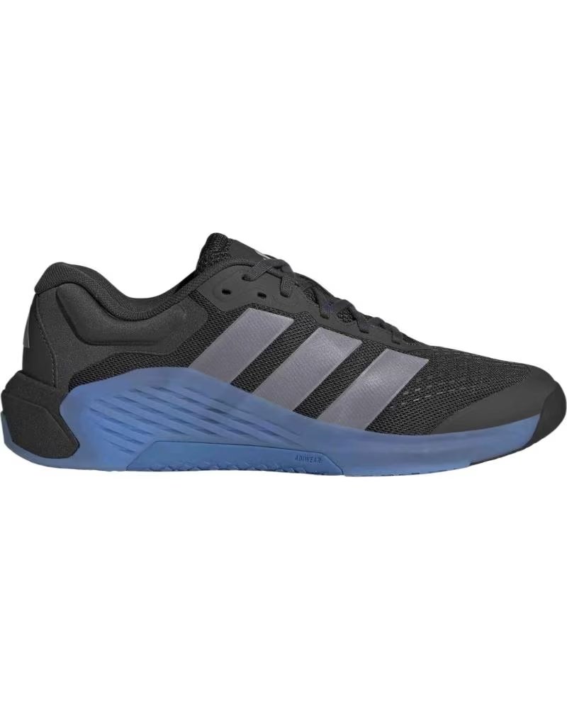 ADIDAS ZAPATILLAS ZAPATILLAS DROPSET 4 NEGRO PURO EN GRIS PARA HOMBRE