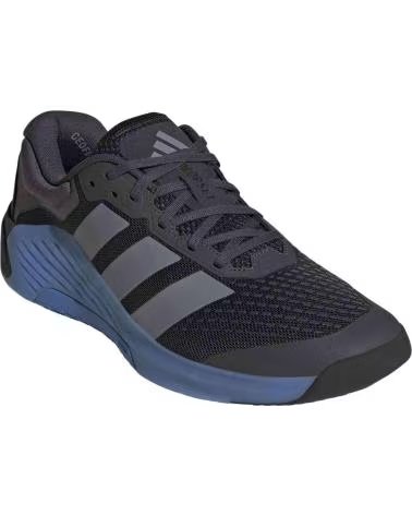 ADIDAS ZAPATILLAS ZAPATILLAS DROPSET 4 NEGRO PURO EN GRIS PARA HOMBRE