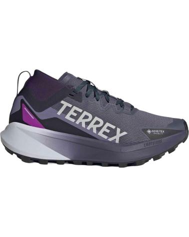 ADIDAS ZAPATILLAS DE TREKKING ZAPATILLAS TERREX AGRAVIC GORE-TEX VIOLETA BLANCO EN GRIS PARA MUJER
