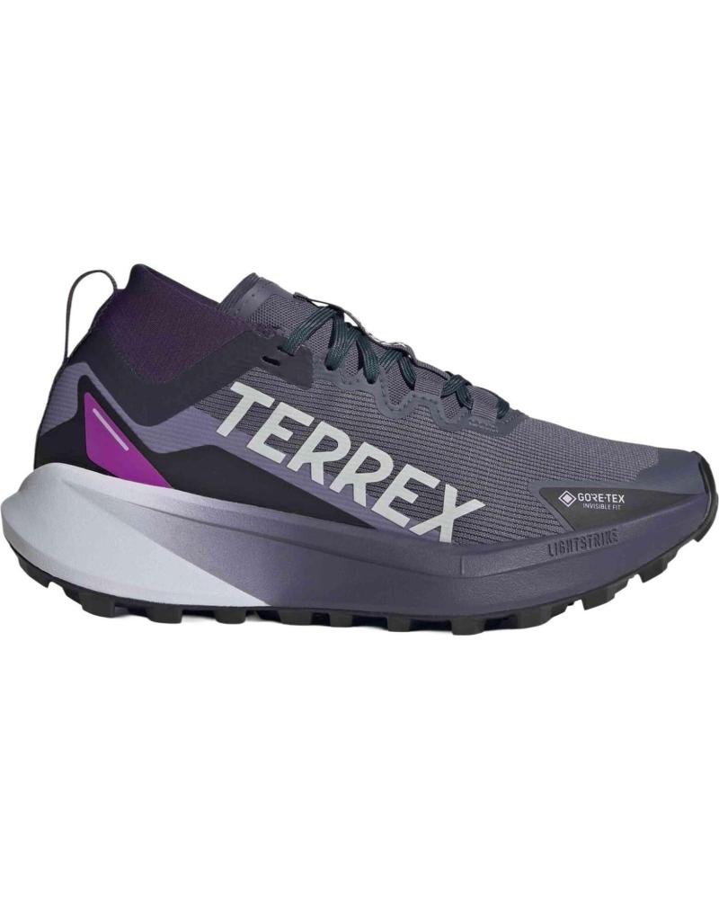 ADIDAS ZAPATILLAS DE TREKKING ZAPATILLAS TERREX AGRAVIC GORE-TEX VIOLETA BLANCO EN GRIS PARA MUJER