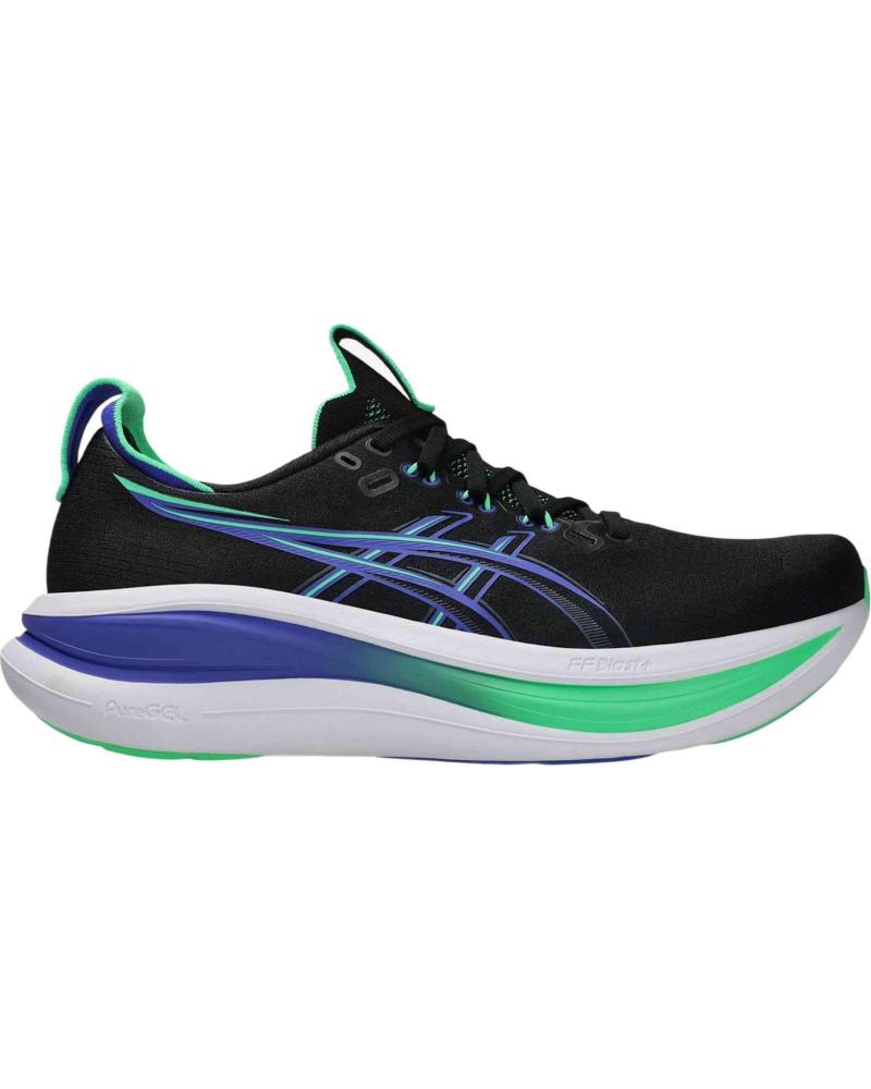 ASICS ZAPATILLAS DE RUNNING 1011C127-003-M EN NEGRO PARA HOMBRE BLANCO