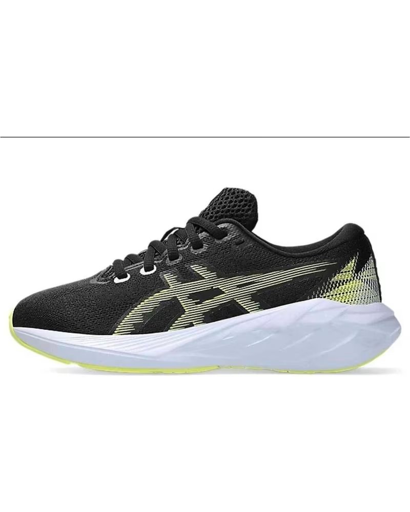 ZAPATILLAS DE RUNNING ASICS 1014A367-001 PARA NIÑOS BLACK-CITRON
