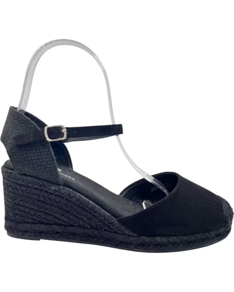TIMBOS SANDALIA CUNA ESPARTO MUJER 133210 NEGRO