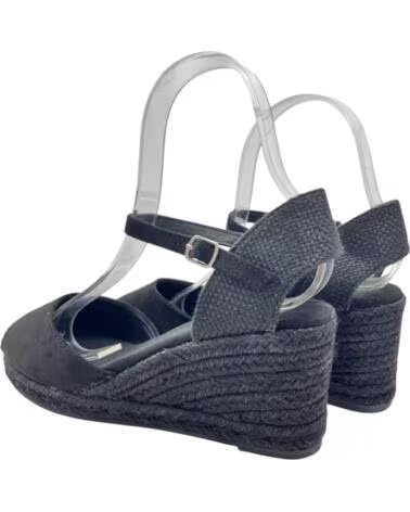 TIMBOS SANDALIA CUNA ESPARTO MUJER 133210 NEGRO