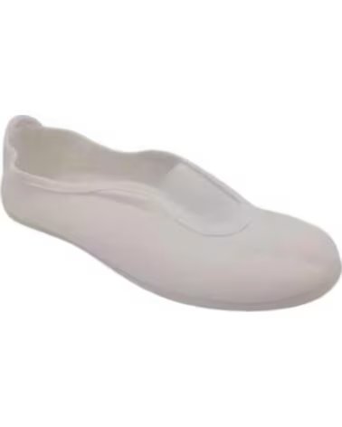 KATOSINES ZAPATILLAS PARA NINO Y NINA DE LONA PARA GIMNASIA Y USO DIARIO CON ELASTICO TALLAS 26 A 34 MODELO 100 BLANCO