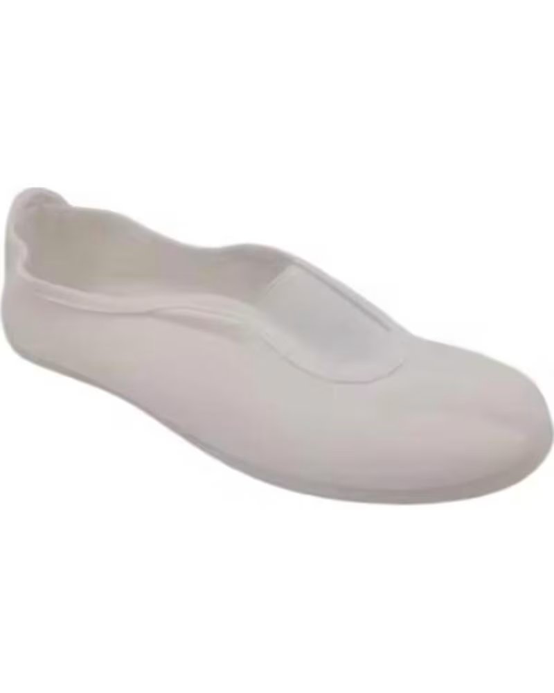 KATOSINES ZAPATILLAS PARA NINO Y NINA DE LONA PARA GIMNASIA Y USO DIARIO CON ELASTICO TALLAS 26 A 34 MODELO 100 BLANCO