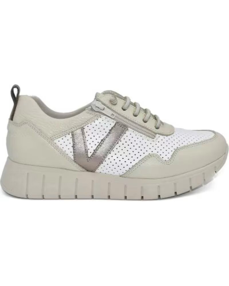 TEKILA ZAPATILLAS DE PIEL PARA MUJER CON CREMALLERA Y CORDONES ELASTICOS HECHO EN ESPANA TALLAS 35 A 41 MODELO 6090 VARIOS COLOR