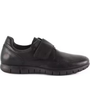 SAKUT ZAPATOS DE PIEL SIN CORDONES PARA HOMBRE TALLAS 39 A 46 MODELO 3207 NEGRO