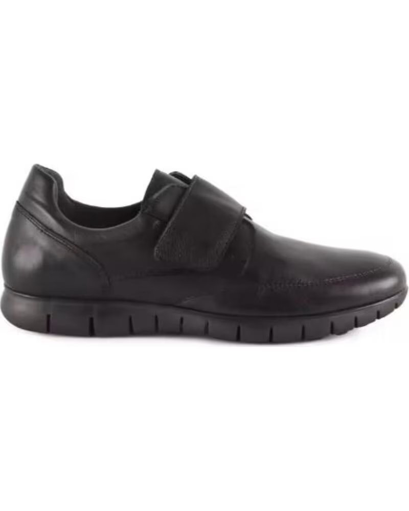 SAKUT ZAPATOS DE PIEL SIN CORDONES PARA HOMBRE TALLAS 39 A 46 MODELO 3207 NEGRO
