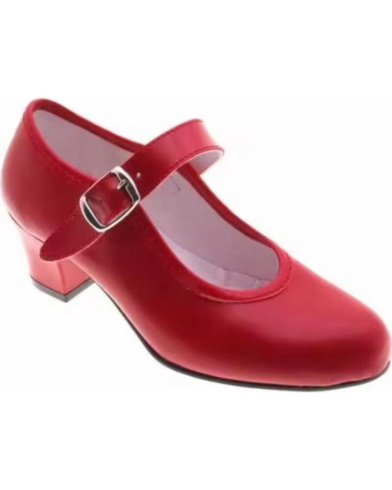 PASOS DE BAILE ZAPATOS FLAMENCO VARIOS COLORES BAILE HECHO EN ESPANA MODELO 15 TALLAS 19 A 41 ROJO