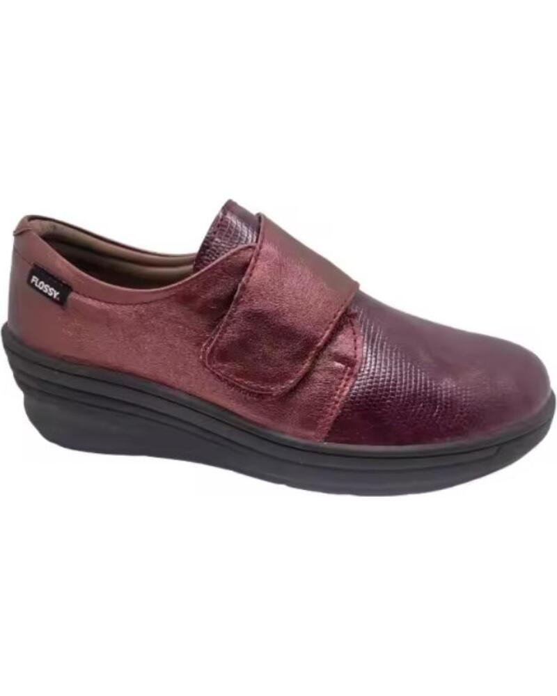 FLOSSY ZAPATOS COMODOS DE CUNA PARA MUJER CON VELCRO MODELO 8002 TALLAS 36 A 41 HECHO EN ESPANA AZUL