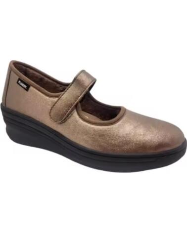 FLOSSY ZAPATOS DE CUNA TIPO MERCEDITAS PARA MUJER MODELO 8403 TALLAS 36 A 41 HECHO EN ESPANA NARANJA