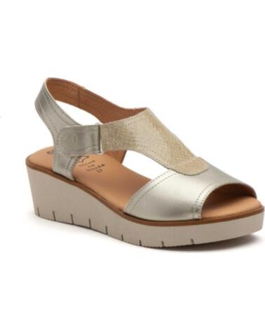 ALTO ESTILO SANDALIA CUNA DE PIEL PARA MUJER PLANTILLA GEL TALLAS 36 A 41 HECHO EN ESPANA MODELO 3308 GRIS