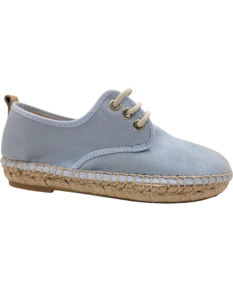 CONDIZ ALPARGATAS DE NINO DE ANTE SINTETICO CON SUELA DE ALPARGATA TALLAS 32 A 40 MODELO 106 AZUL