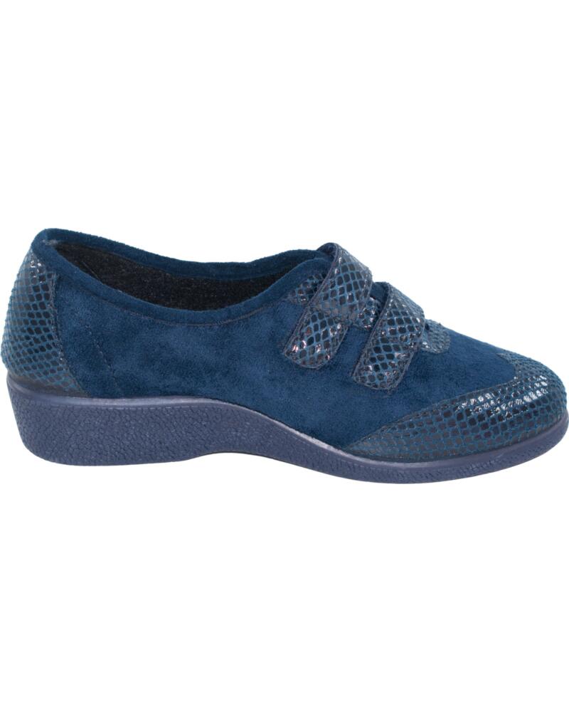 SEVILLAS ZAPATILLAS DEPORTIVAS AEROBIC BAMARA DE MUJER CON DOBLE VELCRO Y PLANTILLA DRACO TALLAS 35 A 41 MODELO 765-8 AZUL