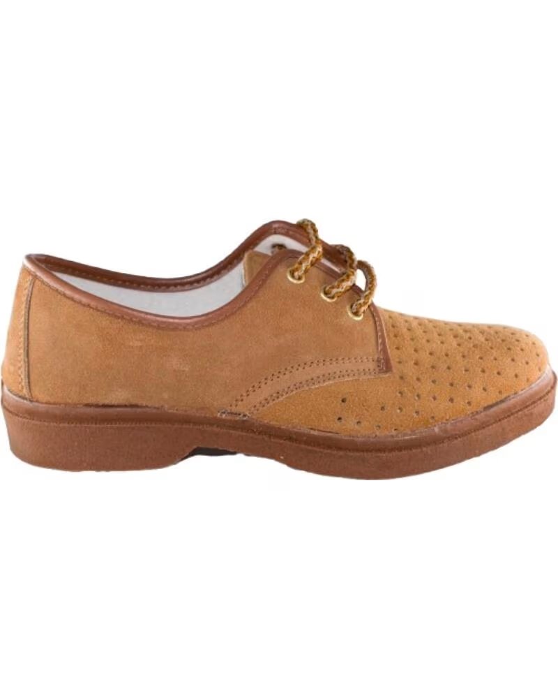 SEVILLAS ZAPATO DE SERRAJE PICADO PARA HOMBRE TALLAS 39 A 46 MODELO 307 MARRóN