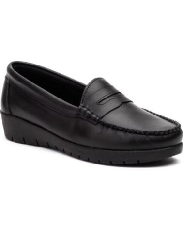 JAM MOCASIN DE PIEL PARA MUJER HECHO EN ESPANA TALLAS 36 A 41 MODELO 3138 NEGRO