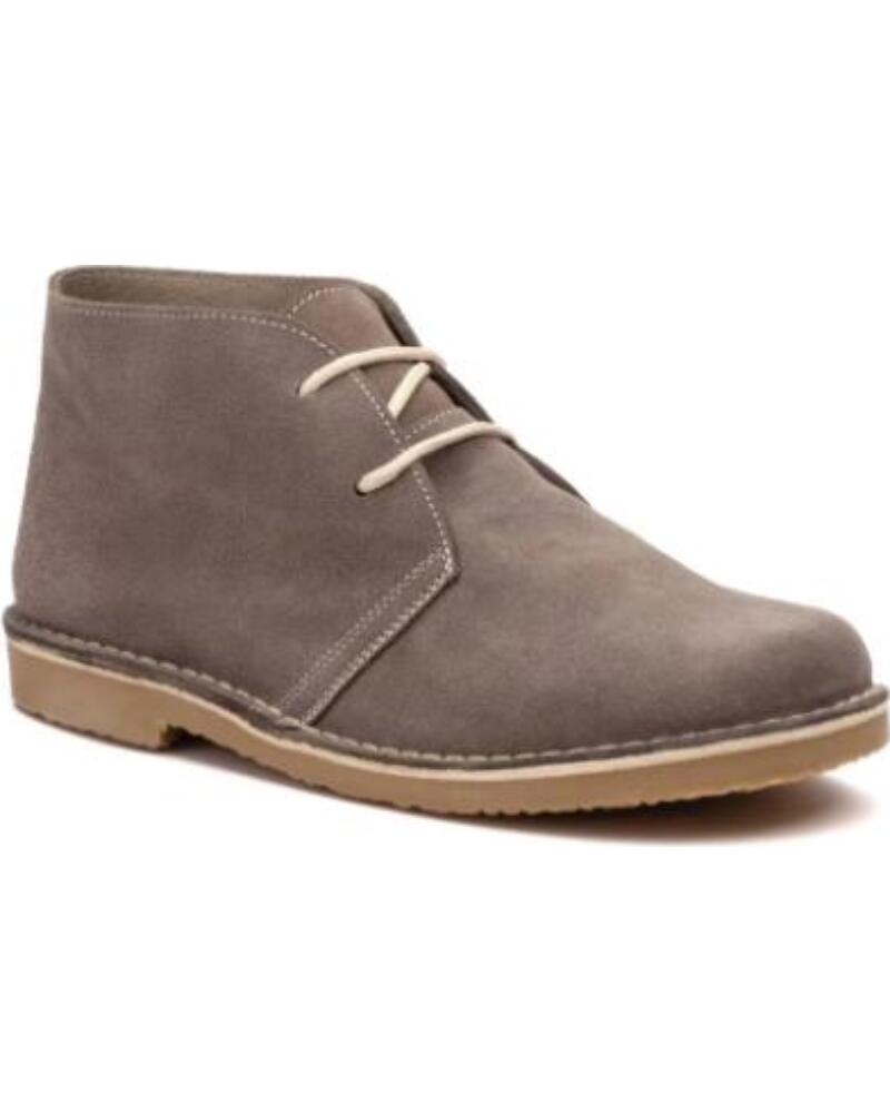 SAFARI BOTIN DE PIEL SERRAJE PARA HOMBRE HECHO EN ESPANA TALLAS 40 A 45 MODELO 6012 GRIS