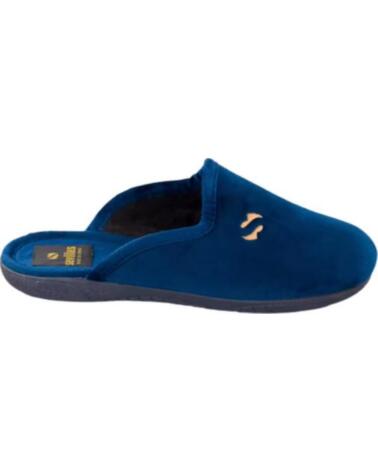 SEVILLAS ZAPATILLAS DE ESTAR POR CASA ABIERTAS PARA MUJER Y HOMBRE DE TERCIOPELO HECHO EN ESPANA TALLAS 35 A 50 MODELO AC3 AZUL