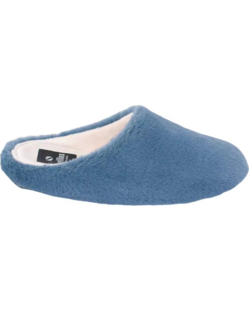SEVILLAS ZAPATILLAS DE CASA PARA MUJER HECHO EN ESPANA TALLAS 36 A 41 MODELO 23422 AZUL