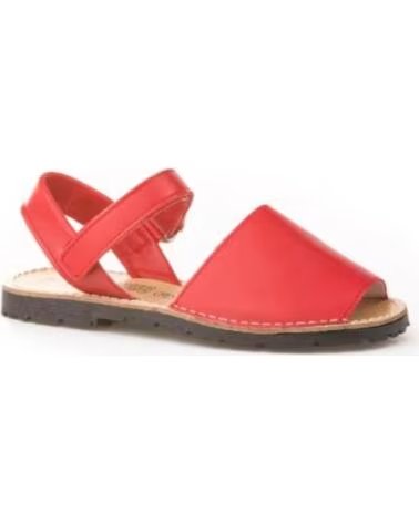 ANGELITOS SANDALIAS MENORQUINAS VARIOS COLORES PARA NINO Y NINA CON CIERRE AJUSTABLE MODELO 202 TALLAS 20 A 37 ROJO