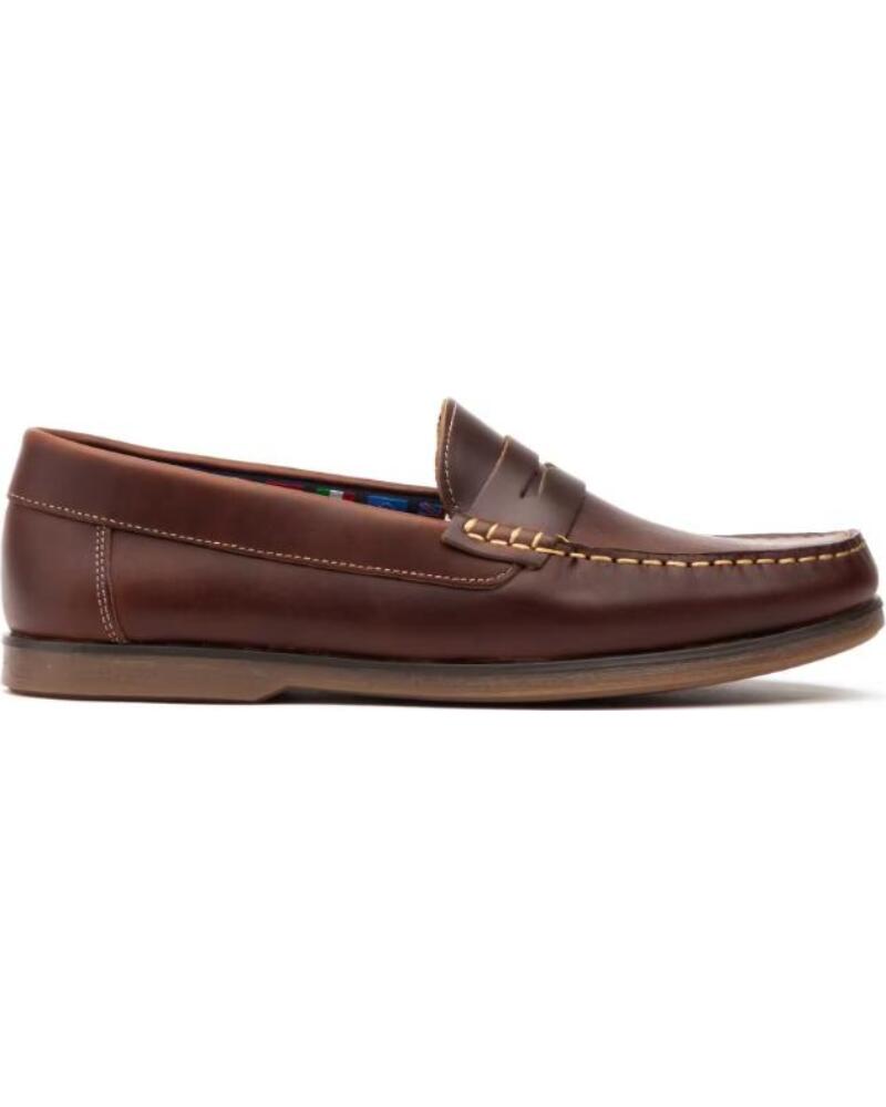 IBERICO SHOES MOCASINES CASTELLANOS DE PIEL PARA HOMBRE TALLAS 40 A 45 MODELO 1060 IBERICO MARRóN