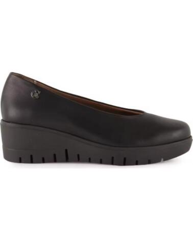 CHAMBY ZAPATOS DE MUJER CON CUNA EN PIEL CALZADO COMODO Y ELEGANTE HECHO EN ESPANA TALLAS 35 A 41 MODELO 1912 NEGRO