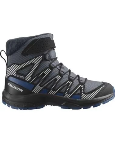 SALOMON ZAPATILLAS BOTAS XA PRO V8 WINTER CLIMA WATERPROOF GRIS OSCURO AZUL EN MULTICOLOR PARA NINOS UNISEX INFANTIL