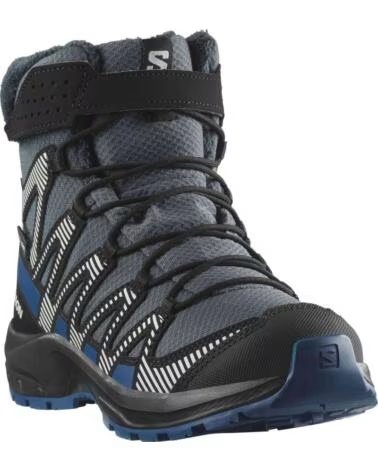 SALOMON ZAPATILLAS BOTAS XA PRO V8 WINTER CLIMA WATERPROOF GRIS OSCURO AZUL EN MULTICOLOR PARA NINOS UNISEX INFANTIL