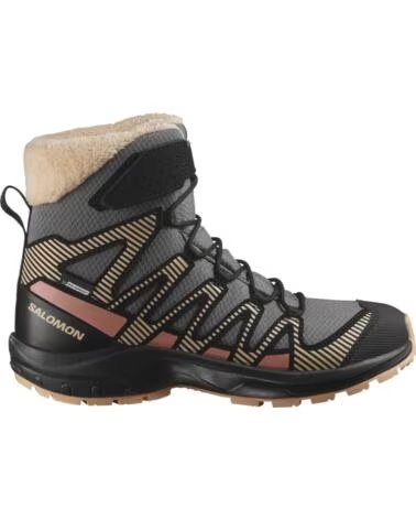 SALOMON BOTAS BOTAS XA PRO V8 WINTER CLIMA WATERPROOF GRIS OSCURO MARRON EN MULTICOLOR PARA MUJER INFANTIL