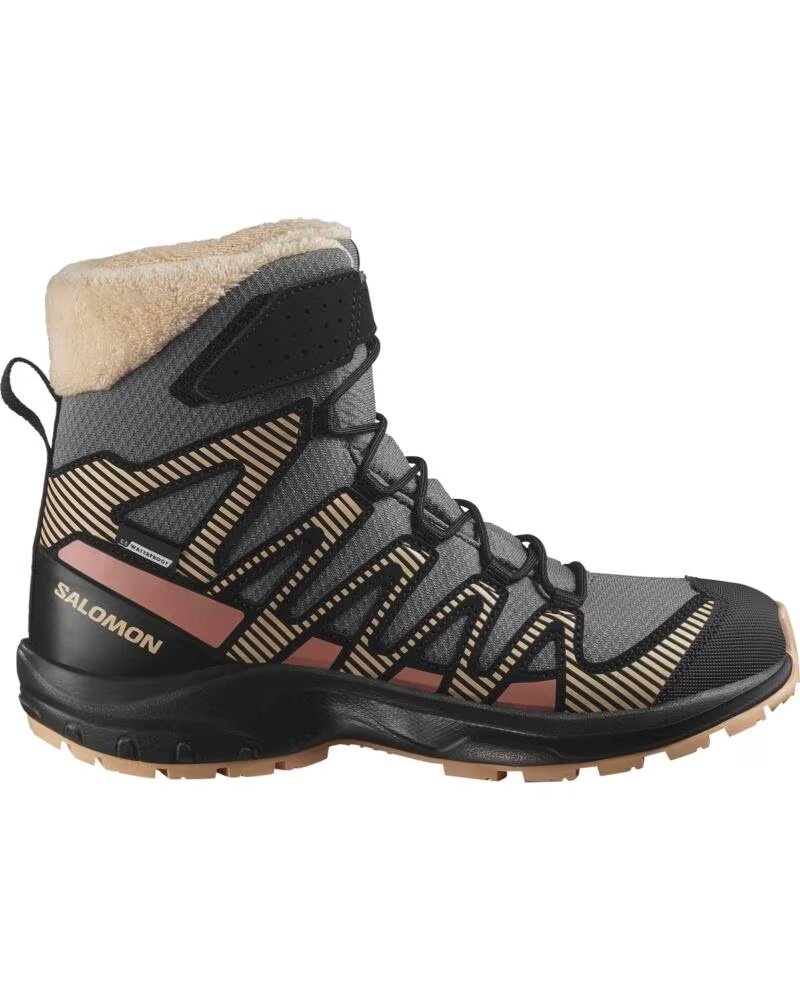 SALOMON BOTAS BOTAS XA PRO V8 WINTER CLIMA WATERPROOF GRIS OSCURO MARRON EN MULTICOLOR PARA MUJER INFANTIL