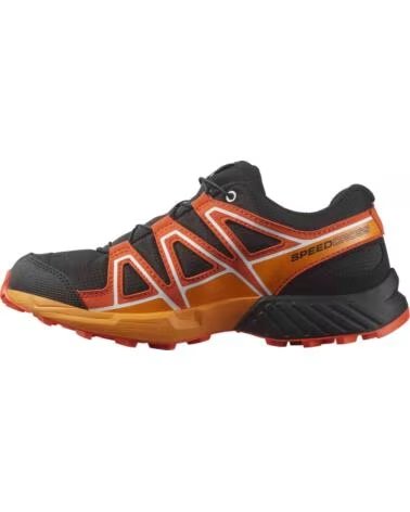 SALOMON ZAPATILLAS L47724500 EN MULTICOLOR PARA NINOS UNISEX BLACK-CHERRY TOMATO-TURMERIC