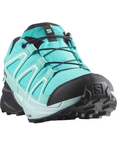 SALOMON ZAPATILLAS L47733900 EN VERDE PARA NINOS UNISEX BLUE CURACAO-BLACK-ICED AQUA