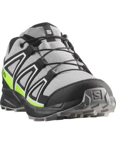 SALOMON ZAPATILLAS L47810200 UNISEX NIÑOS ALLOY BLACK GREEN GECKO ALLOY-BLACK-GREEN