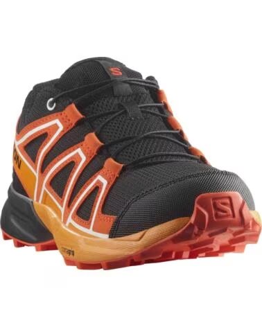 SALOMON ZAPATILLAS L47724500 EN MULTICOLOR PARA NINOS UNISEX BLACK-CHERRY TOMATO-TURMERIC