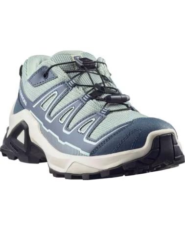 SALOMON ZAPATILLAS ZAPATILLAS X ULTRA GORE-TEX AZUL BLANCO INFANTIL EN AZUL PARA NINOS UNISEX GREEN MILIEU-GRISAILLE-CLEARLY AQU