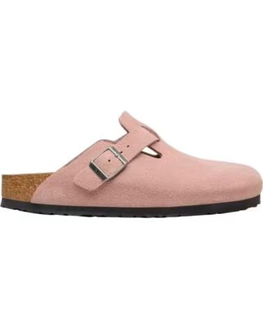 BIRKENSTOCK ZUECOS BOSTON SUEDE LEATHER EN ROSA PARA UNISEX