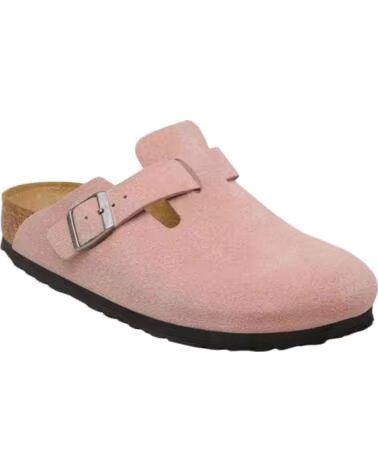BIRKENSTOCK ZUECOS BOSTON SUEDE LEATHER EN ROSA PARA UNISEX