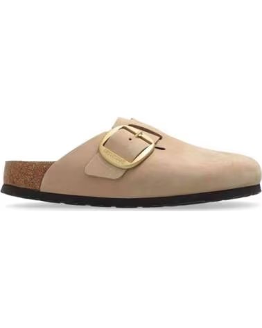 BIRKENSTOCK SANDALIAS DE PLATAFORMA BOSTON BIG BUCKLE EN BEIGE PARA UNISEX