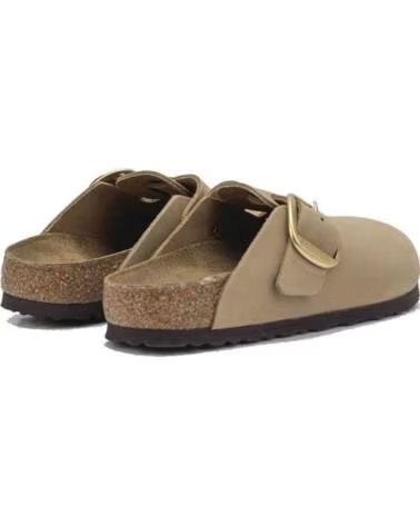BIRKENSTOCK SANDALIAS DE PLATAFORMA BOSTON BIG BUCKLE EN BEIGE PARA UNISEX