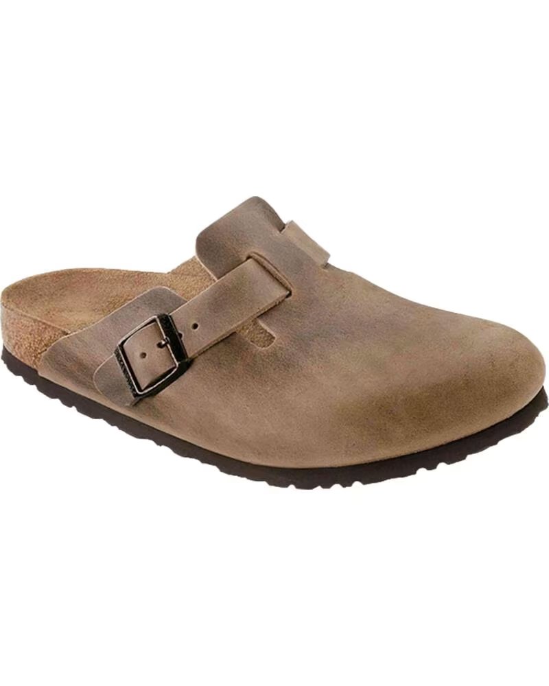 BIRKENSTOCK ZUECOS BOSTON SOFT FOOTBED EN MARRON PARA UNISEX TABACCO BROWN