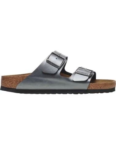 BIRKENSTOCK SANDALIAS ARIZONA BIRKO-FLOR EN PLATEADO PARA UNISEX