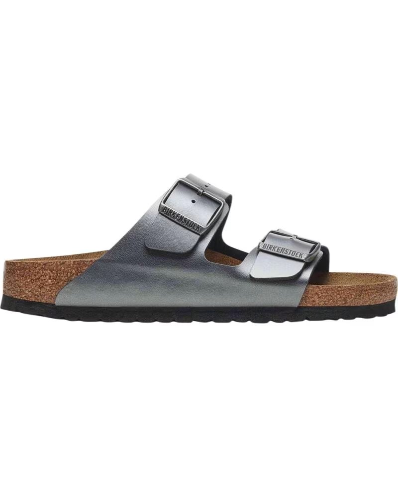 BIRKENSTOCK SANDALIAS ARIZONA BIRKO-FLOR EN PLATEADO PARA UNISEX