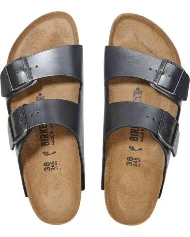 BIRKENSTOCK SANDALIAS ARIZONA BIRKO-FLOR EN PLATEADO PARA UNISEX