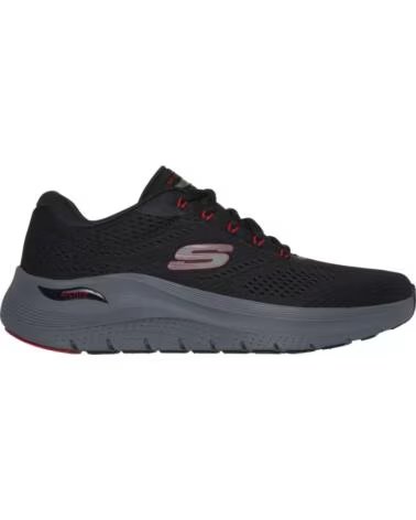 SKECHERS ZAPATILLAS 232700-BKRD EN PARA HOMBRE NEGRO