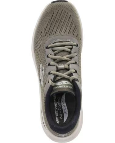 SKECHERS ZAPATILLAS 232700-OLBK EN VERDE PARA UNISEX OLIVE MESH-BLACK SYNTHETIC
