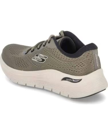 SKECHERS ZAPATILLAS 232700-OLBK EN VERDE PARA UNISEX OLIVE MESH-BLACK SYNTHETIC