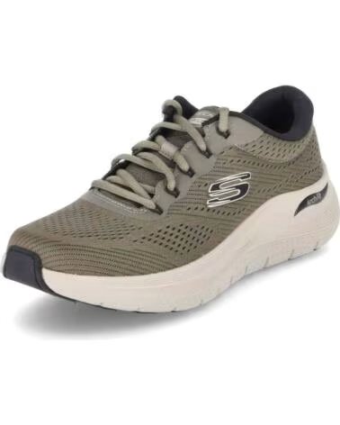 SKECHERS ZAPATILLAS 232700-OLBK EN VERDE PARA UNISEX OLIVE MESH-BLACK SYNTHETIC