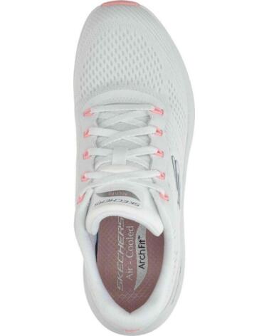 SKECHERS ZAPATILLAS 150051-WPKB EN BLANCO PARA MUJER WHITE MESH-PINK BLUE TRIM